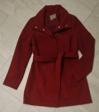 Orsay Damen Mantel Wollmantel Gr. 38 rot