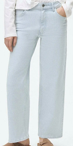 Mng mädchen jeans blau weiß - jeans, blau/weiß