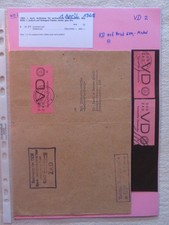 Dienstmarken/Belege DDR Vertrauliche Dienstsache (VD) des ZKD auf 7 Seiten