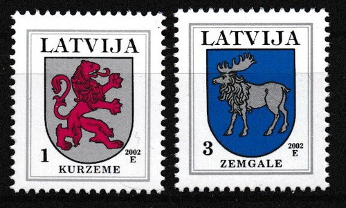 Lettland freimarken wappen - -,