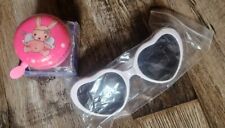 Kinder Fahrradklingel/Glocke "Princess Mimi" rosa inkl. Sonnenbrille 