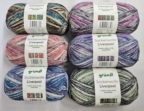 100g sockenwoll paket - 6x,