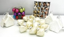 Konvolut Weihnachtsbaum Hänger, Weihnachtskugeln und Kegel, Weihnachtsdekoration