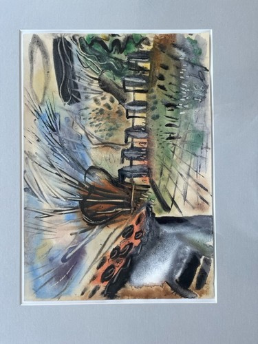 Gouache abstrahierte