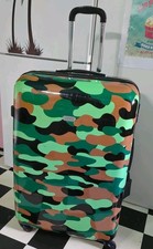 Karry Hartschale Trolley Koffer mit TSA-Schloss XXL 110 Liter Camouflage