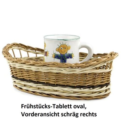 Frühstücks tablett oval - frühstücks-tablett,