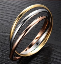 Edelstahl triple ring dreifach - edelstahl,