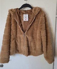 Felljacke mit Kaputze Gr. XL