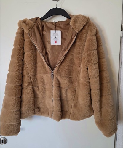 Felljacke mit kaputze xl - felljacke,