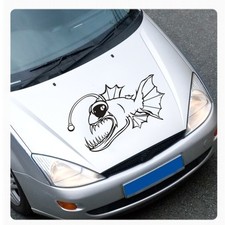Tribal Fisch Autoaufkleber Anglerfisch Motorhauben Aufkleber Sticker A702 L