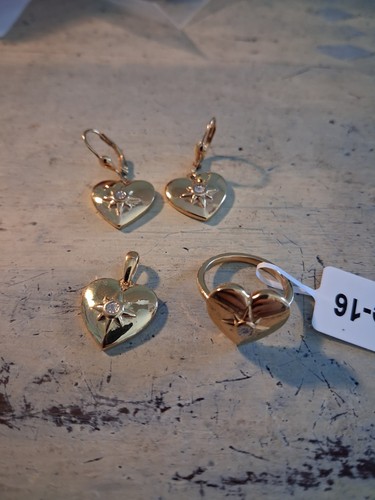 Herz schmuckset 925 silber - schmuckset,