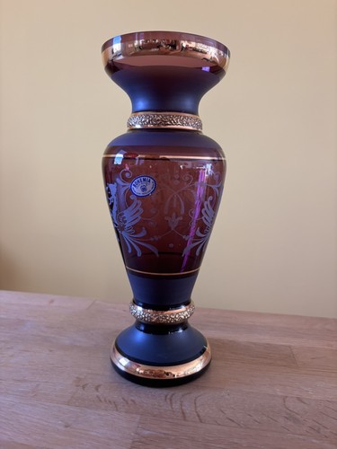 Vase bohemia glasvase höhe - bohemia,