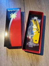 SPYDERCO Yellow UK Penknife