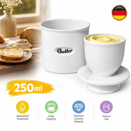 Home decor keramik butterdose - home,