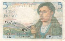 Frankreich France 5 Francs