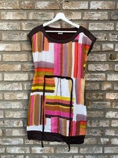 Kafe Stigur - Braun-Buntes Kleid (Gr. 36)