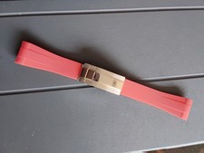 Uhrenarmband kautschuk 20 mm rot für Rolex Gmt Submariner Rubber