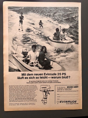 1970 evinrude außenbordmotor - evinrude,