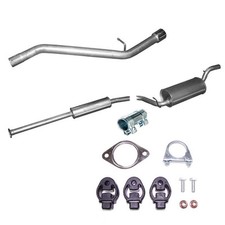 Komplette Auspuff + Anbausatz