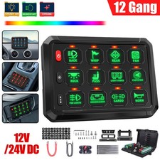 12 Gang RGB Schalterpanel Ein/Aus Auto Schalter Panel Kit Switch Box Universal