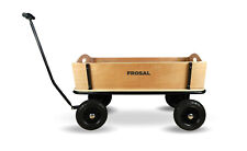 FROSAL Bollerwagen Jörn Handwagen XXL Leiterwagen Transportwagen aus Holz