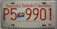 British columbia nummernschild - british,