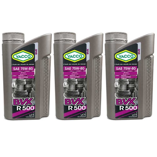 Yacco bvx 500 75w80 - bvx,