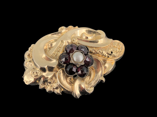 Antike biedermeier granat - antike,