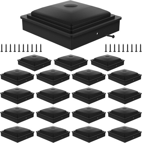 Schwarze pfostenkappen 70x70mm - pfostenkappen,