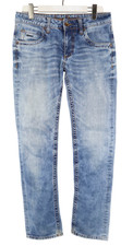 Camp David Herrenjeans W30/L34 Stonewashed Blau Denim Schnurrhaare Kegelförmig