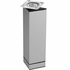 Möbelfuß Eckfuß silber