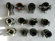 12 Rohrschellen mit Gummieinlage für Rohre 12 - 18 mm