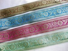 Brokat-Borte Webband Orientalisch floral verschiedene Farben 40mm breit lfm B223