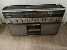 ITT Touring 120 Stereo Wide 4 Speaker Kassettenspieler Radio Boombox silber