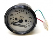 Tacho 60mm weiss Beleuchtung
