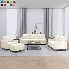 Sofagarnitur mit Kissen Loungesessel Polstersessel Polstersofa Sessel Relaxsofa