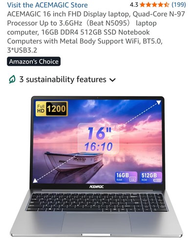 Acemagic zoll fhd - fhd, display
