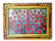 Rotlack Gemmen-Tafel um 1800