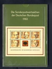 Bund / Berlin Jahrbuch 1982 postfrisch mit Schwarzdruck vom Originaldruckstock