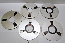 5x Tonband 26,5cm Spulen ALU 3x BASF, 1x Revos, 1x ? ohne OVP gebraucht (L3)