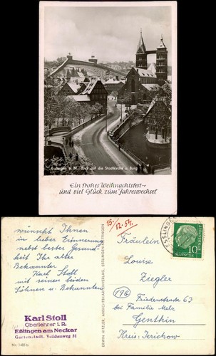 Ansichtskarte esslingen - ansichtskarte,