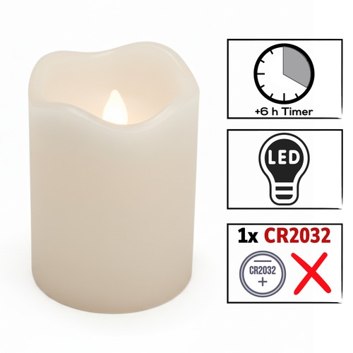 Led kerze 4er - 4er-set, timer
