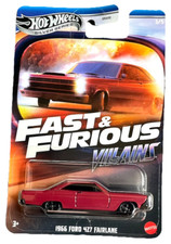 Hot Wheels 1966 Ford 427 Fairlane GT Fast & Furious 3/5 1:64 Modellauto Villains