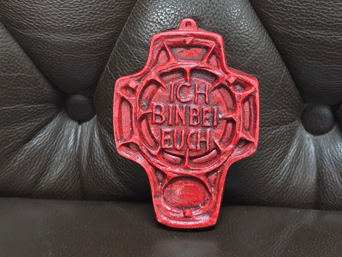 Vintage wachsrelief ich bin - wachsrelief,