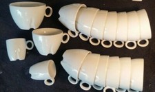 Walküre Azul 1x Kaffeetasse Cappuccino Espresso Mug weiß AUSWAHL bis 24 Stk