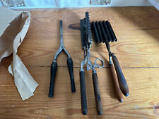 (RB)5025-3244, drei alte Friseur Utensilien, Deko