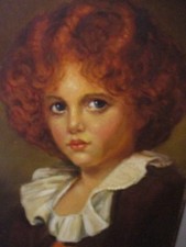 Mädchen Porträt junge Frau Gemälde - Öl auf Leinwand  signiert  - ohne Rahmen