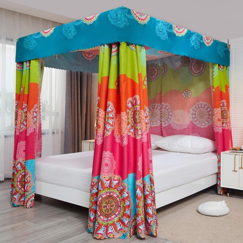 Boho bett baldachin gardinen - boho,