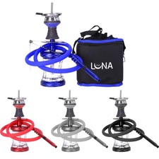 Luna Hookah Vacanza Shisha Wasserpfeife Komplett Set alle Farben To Go Shisha