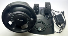 MICROSOFT SIDEWINDER FORCE FEEDBACK WHEEL LENKRAD + PEDALE # GAMEPORT # KULT!!